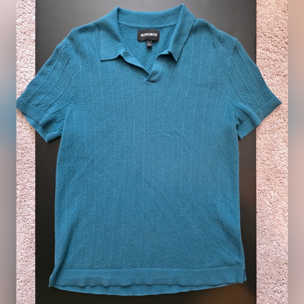 Bonobos Grid Stitch Sweater Polo